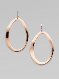 From the Lite Links Collection. Swoops of 18k gold and sterling silver warmly plated with 18k rose gold.18k gold and sterling silver with 18k rose goldplating Length, about 2½ Ear wire Imported From the Lite Links Collection. Swoops of 18k gold and sterling silver warmly plated with 18k rose gold.18k gold and sterling silver with 18k rose goldplating Length, about 2½ Ear wire Imported