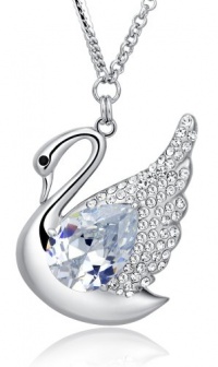 Swan Queen Swarovski Elements Crystal Necklace (Clear) Swan Queen Swarovski Elements Crystal Necklace (Clear)