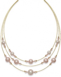 Charter Club Necklace, Pink Imitation Pearl Layered Necklace Charter Club Necklace, Pink Imitation Pearl Layered Necklace