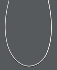 Perfectly shaped links make this square chain a necklace you won't soon take off. Crafted in sterling silver by Giani Bernini. Approximate length: 18 inches. Perfectly shaped links make this square chain a necklace you won't soon take off. Crafted in sterling silver by Giani Bernini. Approximate length: 18 inches.