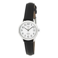 Timex Women's T2H331 Easy Reader Black Leather Strap Watch Timex Women's T2H331 Easy Reader Black Leather Strap Watch