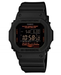G-Shock makes durable timepieces in bold designs. The black digital dial is protected by an army green case and strap. G-Shock makes durable timepieces in bold designs. The black digital dial is protected by an army green case and strap.