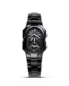 A beautifully constructed watch from Philip Stein, featuring double quartz analog display in black ceramic with sapphire coating.