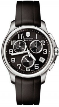Victorinox Swiss Army Men's 241452 Officers Chrono Rubber Black Dial Watch Victorinox Swiss Army Men's 241452 Officers Chrono Rubber Black Dial Watch