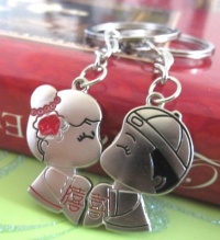 Couple Love Keychain Key Ring Happy Couple 2 Couple Love Keychain Key Ring Happy Couple 2