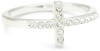 Judith Jack Reversibles Sterling Silver and Swarovski Marcasite Cross Ring, Size 8