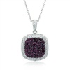 Effy Jewelry Effy® 14K White Gold Diamond and Ruby Pendant 1.37 Tcw.