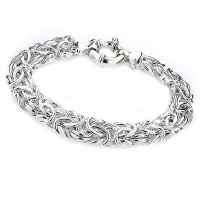 Sterling Silver Byzantine Bracelet - 7.5 Sterling Silver Byzantine Bracelet - 7.5