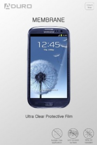 Aduro MEMBRANE Ultra Clear (Invisible) Screen Protector for Samsung Galaxy S3 (3 Front) AT&T, Verizon, T-Mobile, US Cellular & Sprint (Retail Packaging) Aduro MEMBRANE Ultra Clear (Invisible) Screen Protector for Samsung Galaxy S3 (3 Front) AT&T, Verizon, T-Mobile, US Cellular & Sprint (Retail Packaging)