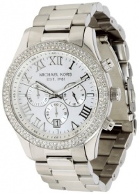 Michael Kors Women's MK5667 Layton Silver and White Stainless Steel Watch Michael Kors Women's MK5667 Layton Silver and White Stainless Steel Watch