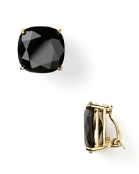 These chic black faceted stone earrings from kate spade new york are the perfect accent, day or night. These chic black faceted stone earrings from kate spade new york are the perfect accent, day or night.