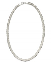 A wondrous weave effect defines this Byzantine necklace from Giani Bernini. Set in sterling silver for an elegant touch. Approximate length: 18 inches.