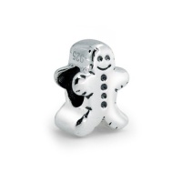 Christmas Gifts Bling Jewelry 925 Sterling Silver Christmas Gingerbread Man Bead Fits Pandora Christmas Gifts Bling Jewelry 925 Sterling Silver Christmas Gingerbread Man Bead Fits Pandora