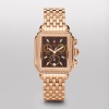 MICHELE Signature Deco Diamond Rose Gold, Brown Diamond Dial