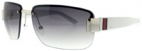 Gucci GG2851/S Sunglasses - 0OSR Palladium White (LF Grey Gradient Lens) - 61mm Gucci GG2851/S Sunglasses - 0OSR Palladium White (LF Grey Gradient Lens) - 61mm