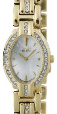 Citizen Women's EW8722-59D Eco-Drive Silhouette Swarovski Crystal Accented Gold-Tone Watch Citizen Women's EW8722-59D Eco-Drive Silhouette Swarovski Crystal Accented Gold-Tone Watch