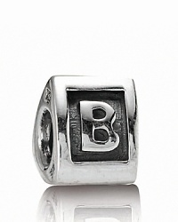 Add meaningful initials to your PANDORA bracelet with sterling silver alpha charms. Add meaningful initials to your PANDORA bracelet with sterling silver alpha charms.