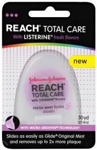 Reach Total Care floss with Listerine Fresh Flavors, 30 Yard (Pack of 3) Reach Total Care floss with Listerine Fresh Flavors, 30 Yard (Pack of 3)