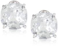 Kate Spade New York Essentials Clear Silver-Tone Small Clip Earrings Kate Spade New York Essentials Clear Silver-Tone Small Clip Earrings
