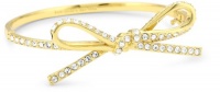 Kate Spade New York Skinny Mini Clear Gold-Tone Pave Bow Bangle Bracelet Kate Spade New York Skinny Mini Clear Gold-Tone Pave Bow Bangle Bracelet
