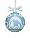 Wedgwood by Waterford Traditional Nativity Scene Ornament, Blue/White