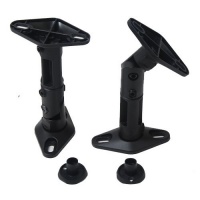 VideoSecu 2 Black Universal Satellite Speaker Mounts / Brackets for Walls and Ceilings 1EH VideoSecu 2 Black Universal Satellite Speaker Mounts / Brackets for Walls and Ceilings 1EH