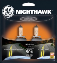 GE H7-55NH/BP2 Nighthawk Automotive Replacement Bulbs, Pack of 2 GE H7-55NH/BP2 Nighthawk Automotive Replacement Bulbs, Pack of 2
