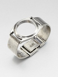 A faceless, watch-inspired design that's truly unique and whimsical. SilverplatedLength, about 8Fold-over clasp closureMade in USA A faceless, watch-inspired design that's truly unique and whimsical. SilverplatedLength, about 8Fold-over clasp closureMade in USA