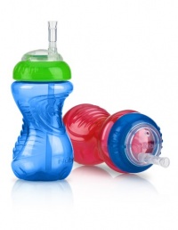 Nuby 2-Pack 10 oz No-Spill Cup with Flexi Straw, Colors May Vary Nuby 2-Pack 10 oz No-Spill Cup with Flexi Straw, Colors May Vary