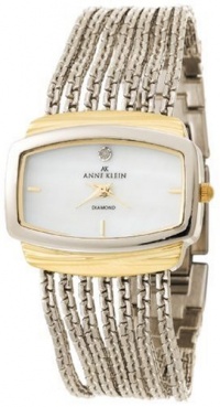 Anne Klein Women's 108401MPTT Diamond Accented Two-Tone Chain Bracelet Watch Anne Klein Women's 108401MPTT Diamond Accented Two-Tone Chain Bracelet Watch