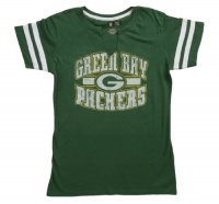 Green Bay Packers Women's Majestic Go For Two II Split Neck T-shirt Green Bay Packers Women's Majestic Go For Two II Split Neck T-shirt