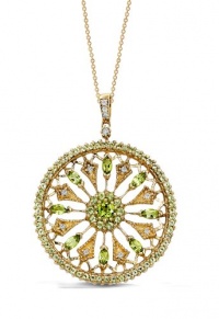 Effy Jewlery 14K Yellow Gold Diamond & Peridot Pendant, 3.95 TCW Effy Jewlery 14K Yellow Gold Diamond & Peridot Pendant, 3.95 TCW