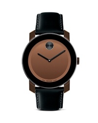 A simple, metallic dial lends modern style to this luxe timepiece from Movado BOLD. A simple, metallic dial lends modern style to this luxe timepiece from Movado BOLD.