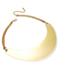 Statement making fashion comes back around with this boomerang-inspired necklace from Sequin. Crafted in 14k gold-plated mixed metal. Chain crafted in gold tone steel. Approximate length: 15-1/2 inches + 3-inch extender. Approximate drop: 5-3/4 inches. Statement making fashion comes back around with this boomerang-inspired necklace from Sequin. Crafted in 14k gold-plated mixed metal. Chain crafted in gold tone steel. Approximate length: 15-1/2 inches + 3-inch extender. Approximate drop: 5-3/4 inches.