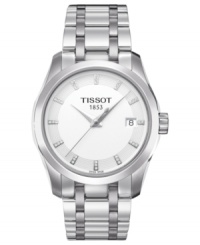 An everyday steel watch from Tissot's Couturier collection built with luxurious precision and shimmering accents. An everyday steel watch from Tissot's Couturier collection built with luxurious precision and shimmering accents.