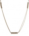 Jessica Simpson Heart Worn Gold-Tone Necklace