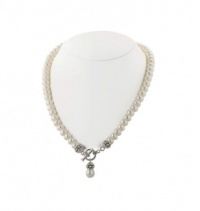 Honora 17 inch Pallini Strand of Fresh Water White Pearls featuring a Toggle Clasp. Honora 17 inch Pallini Strand of Fresh Water White Pearls featuring a Toggle Clasp.
