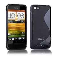 JKase Premium Quality HTC One V / T320e HTC Primo Streamline TPU Case Cover - Retail Packaging-Black JKase Premium Quality HTC One V / T320e HTC Primo Streamline TPU Case Cover - Retail Packaging-Black