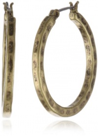 Lucky Brand Gold-Tone Small Hammered Round Hoop Earrings Lucky Brand Gold-Tone Small Hammered Round Hoop Earrings