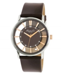 For the man with nothing to hide: an intriguing Kenneth Cole New York watch. For the man with nothing to hide: an intriguing Kenneth Cole New York watch.