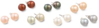 Set of 7 Freshwater Cultured Button Pearl Stud Earrings with Sterling Silver Posts (7-8mm ) Set of 7 Freshwater Cultured Button Pearl Stud Earrings with Sterling Silver Posts (7-8mm )