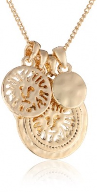 Anne Klein Lions Den Gold-Tone Lion Icon Shaky Frontal Pendant Necklace Anne Klein Lions Den Gold-Tone Lion Icon Shaky Frontal Pendant Necklace