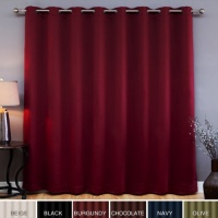 Wide Width Grommet Top Thermal Blackout Curtain 100W X 84L Panel - Burgundy - BWW - GT Wide Width Grommet Top Thermal Blackout Curtain 100W X 84L Panel - Burgundy - BWW - GT