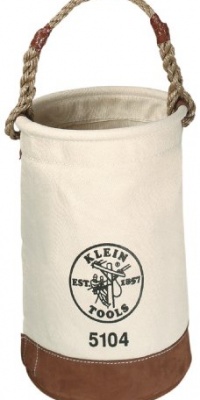 Klein 5104 No. 1 Canvas Leather-Bottom Bucket Klein 5104 No. 1 Canvas Leather-Bottom Bucket