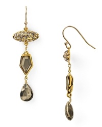 Inspired by antique gems, Alexis Bittar's crystal-encrusted drop earrings have estate appeal. Whether worn with a vintage gown or a trendy mini, this pair lends cool, collected glamour. Inspired by antique gems, Alexis Bittar's crystal-encrusted drop earrings have estate appeal. Whether worn with a vintage gown or a trendy mini, this pair lends cool, collected glamour.