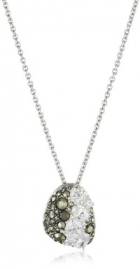 Judith Jack Sterling Silver Marcasite and Cubic Zirconia Drop Pendant Necklace Judith Jack Sterling Silver Marcasite and Cubic Zirconia Drop Pendant Necklace
