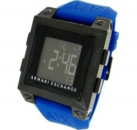 Armani Exchange Blue Mirror Display Black Dial Men's watch #AX1132 Armani Exchange Blue Mirror Display Black Dial Men's watch #AX1132