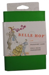 Belle Hop Green Leather Passport Holder Travel Case Belle Hop Green Leather Passport Holder Travel Case