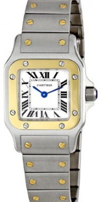Cartier Women's W20012C4 Santos 18K Gold and Stainless Steel Watch Cartier Women's W20012C4 Santos 18K Gold and Stainless Steel Watch