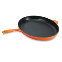 Le Creuset Enameled Cast-Iron 15-3/4-Inch Oval Fish Skillet, Flame